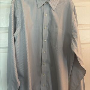Classic Blue Striped Men's Shirt